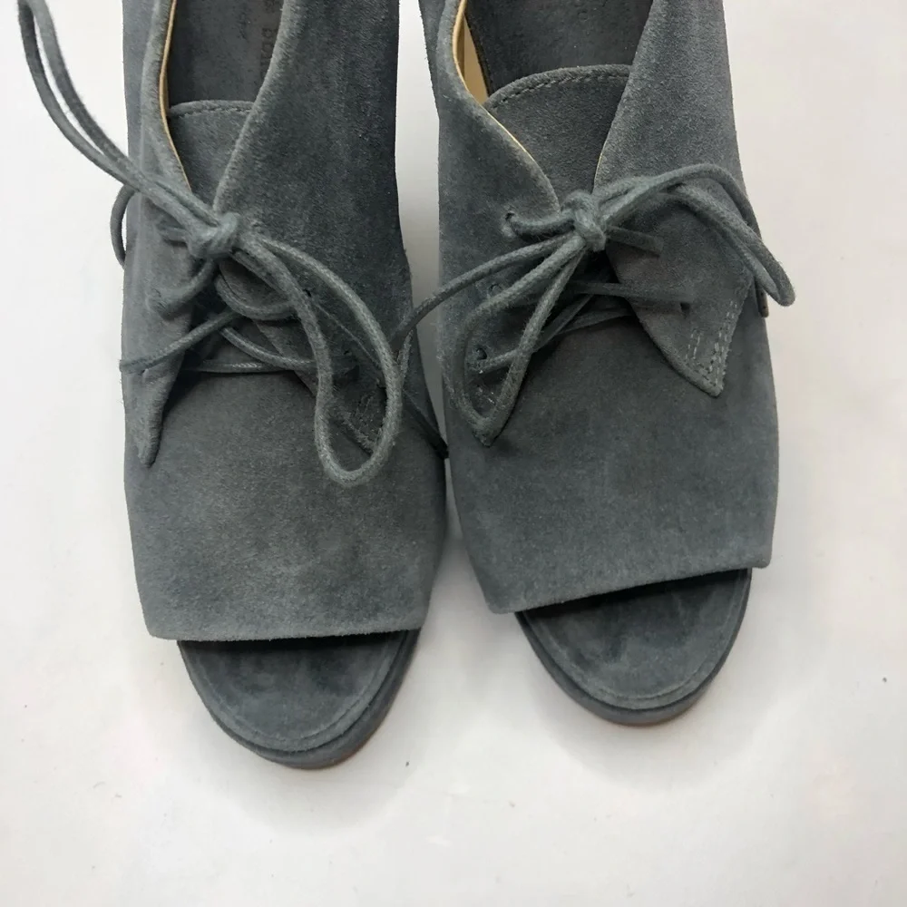 Rag & Bone | Suede Sahara Open Toe Wedges
